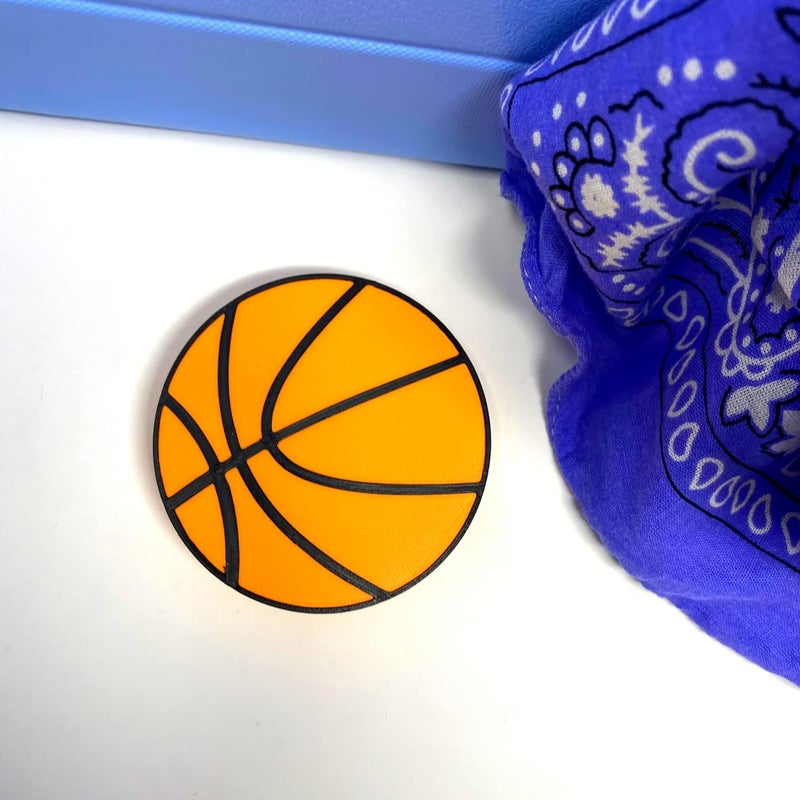 FRESHe BAGLETS - Basketball Charm Accessory Compatible with All Rubber Tote Bags - Decorative Basketball Charm Perfect for Customizing Your Bag & Showing Your Team Support | Made in USA (Basketball) - Image 5